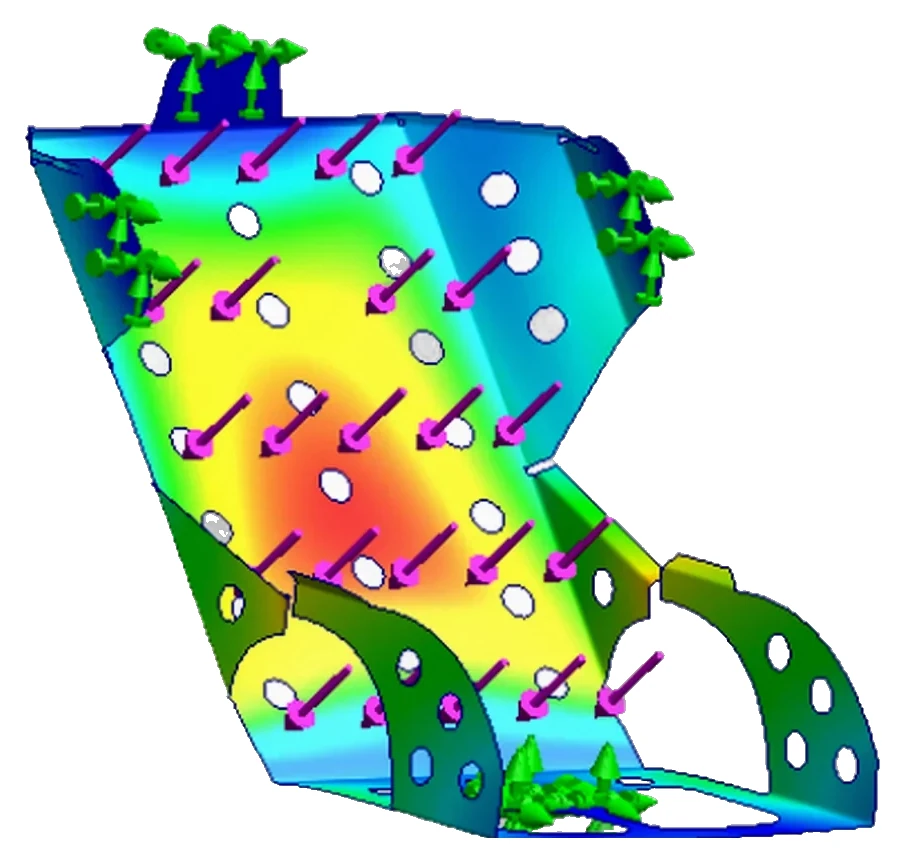 Formula SAE aluminum seat finite element analysis cover