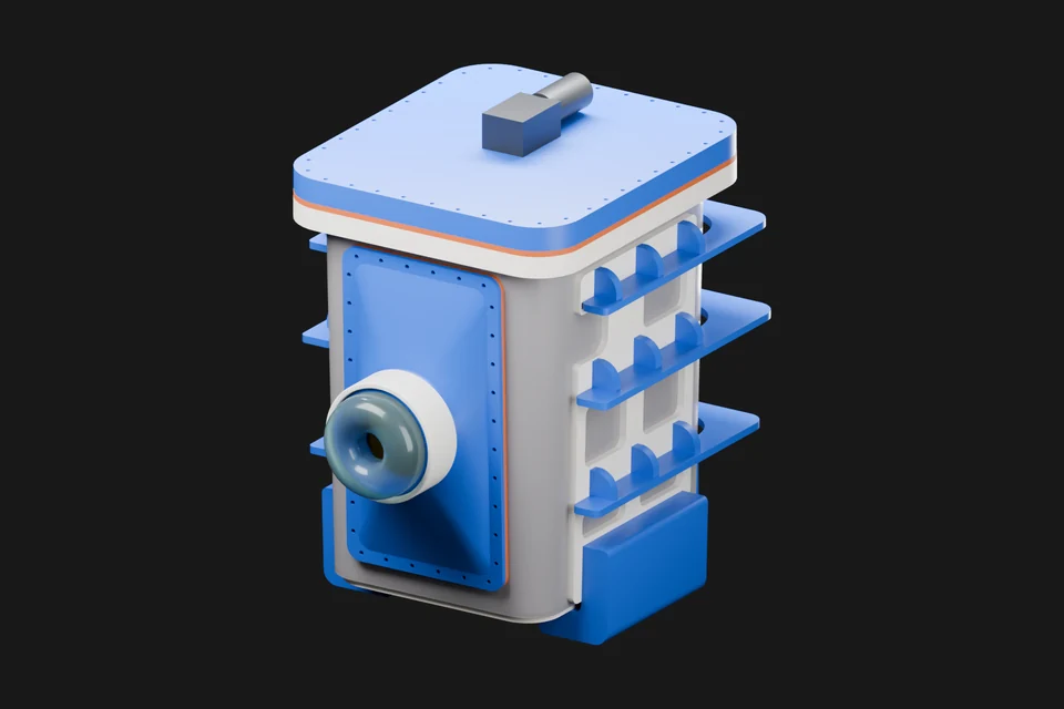 Vine robot pressure vessel with its translucent tube retracted.